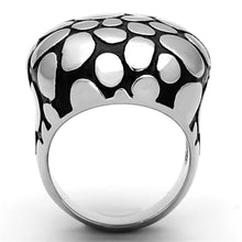 Load image into Gallery viewer, TK1208 - High polished (no plating) Stainless Steel Ring with Epoxy  in Jet