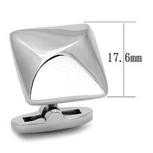 Load image into Gallery viewer, TK1247 - High polished (no plating) Stainless Steel Cufflink with No Stone