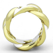 Load image into Gallery viewer, TK1369 - IP Gold(Ion Plating) Stainless Steel Ring with Epoxy  in White