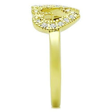 Load image into Gallery viewer, TK1398 - IP Gold(Ion Plating) Stainless Steel Ring with Top Grade Crystal  in Clear