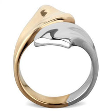 Load image into Gallery viewer, TK1793 - Two-Tone IP Rose Gold Stainless Steel Ring with No Stone