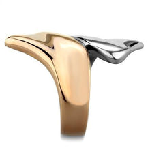 Load image into Gallery viewer, TK1793 - Two-Tone IP Rose Gold Stainless Steel Ring with No Stone