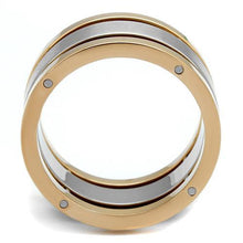 Load image into Gallery viewer, TK2402 - Two-Tone IP Rose Gold Stainless Steel Ring with No Stone