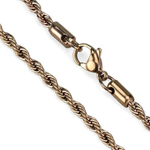 Load image into Gallery viewer, TK2434R - IP Rose Gold(Ion Plating) Stainless Steel Chain with No Stone