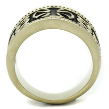 Load image into Gallery viewer, TK2469 - IP Antique Copper Stainless Steel Ring with Epoxy  in Jet