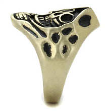 Load image into Gallery viewer, TK2474 - IP Antique Copper Stainless Steel Ring with Epoxy  in Jet