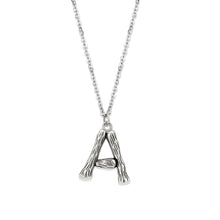 Load image into Gallery viewer, TK3853A High Polished Stainless Steel Chain Initial Pendant - Letter A