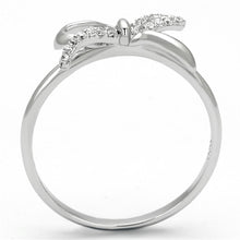 Load image into Gallery viewer, TS109 - Rhodium 925 Sterling Silver Ring with AAA Grade CZ  in Clear