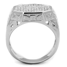 Load image into Gallery viewer, TS229 - Rhodium 925 Sterling Silver Ring with AAA Grade CZ  in Clear
