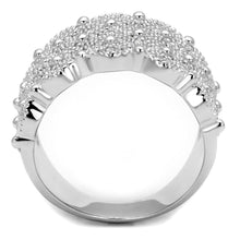 Load image into Gallery viewer, TS546 - Rhodium 925 Sterling Silver Ring with AAA Grade CZ  in Clear