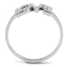 Load image into Gallery viewer, TS580 - Rhodium 925 Sterling Silver Ring with AAA Grade CZ  in Clear
