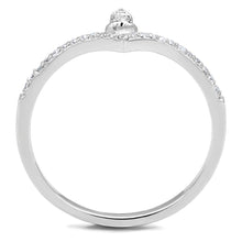 Load image into Gallery viewer, TS583 - Rhodium 925 Sterling Silver Ring with AAA Grade CZ  in Clear