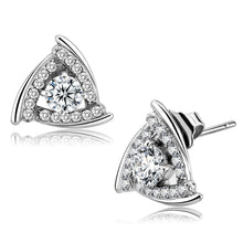 Load image into Gallery viewer, DA328 - No Plating Stainless Steel Earrings with AAA Grade CZ  in Clear