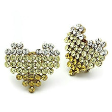 Load image into Gallery viewer, GL333 - IP Gold(Ion Plating) Brass Earrings with Top Grade Crystal  in Multi Color