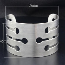 Load image into Gallery viewer, LO1947 - High polished (no plating) Stainless Steel Bangle with No Stone