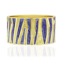 Load image into Gallery viewer, LO2118 - Flash Gold White Metal Bangle with Epoxy  in No Stone