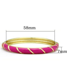Load image into Gallery viewer, LO2139 - Flash Gold White Metal Bangle with Epoxy  in No Stone