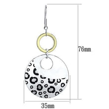 Load image into Gallery viewer, LO2699 - Reverse Two-Tone Iron Earrings with Epoxy  in Jet