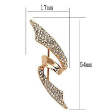 Load image into Gallery viewer, LO2941 - Flash Rose Gold White Metal Brooches with Top Grade Crystal  in Clear
