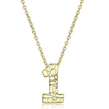 Load image into Gallery viewer, LO3460 - Flash Gold Brass Chain Pendant with Top Grade Crystal  in Clear