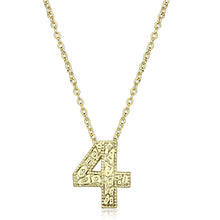 Load image into Gallery viewer, LO3462 - Flash Gold Brass Chain Pendant with Top Grade Crystal  in Clear