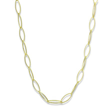 Load image into Gallery viewer, LO3721 - Gold & Brush Brass Necklace with No Stone