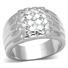Load image into Gallery viewer, LOS639 - Silver 925 Sterling Silver Ring with AAA Grade CZ  in Clear