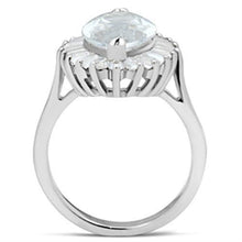 Load image into Gallery viewer, SS027 - Silver 925 Sterling Silver Ring with AAA Grade CZ  in Clear