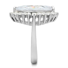 Load image into Gallery viewer, SS027 - Silver 925 Sterling Silver Ring with AAA Grade CZ  in Clear