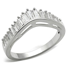 Load image into Gallery viewer, SS044 - Silver 925 Sterling Silver Ring with AAA Grade CZ  in Clear