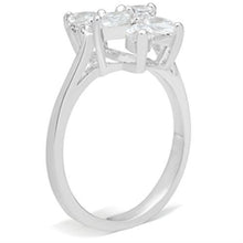 Load image into Gallery viewer, SS055 - Silver 925 Sterling Silver Ring with AAA Grade CZ  in Clear