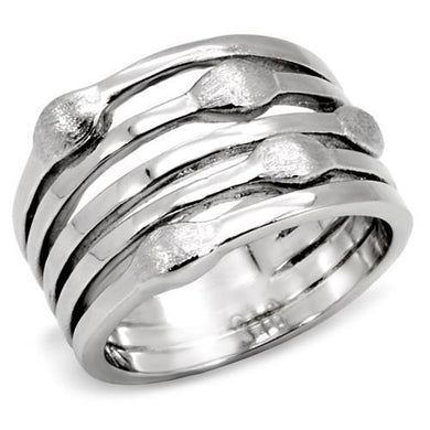 TK106 - High polished (no plating) Stainless Steel Ring with No Stone