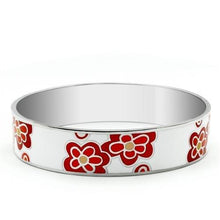 Load image into Gallery viewer, TK288 - High polished (no plating) Stainless Steel Bangle with Epoxy  in No Stone