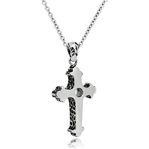 TK561 - High polished (no plating) Stainless Steel Necklace with No Stone