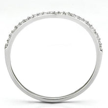 Load image into Gallery viewer, TS076 - Rhodium 925 Sterling Silver Ring with AAA Grade CZ  in Clear
