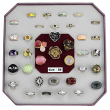 Load image into Gallery viewer, VK-031-SIZE8 - Assorted Brass Ring with Assorted  in Assorted