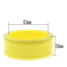 Load image into Gallery viewer, VL042 -  Resin Bangle with Synthetic Synthetic Stone in Citrine Yellow