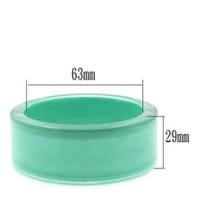 Load image into Gallery viewer, VL044 -  Resin Bangle with Synthetic Synthetic Stone in Emerald