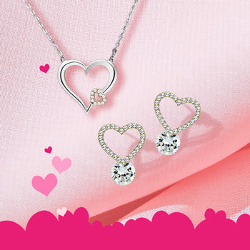 25% off all heart jewelry - the perfect gift for Valentine's Day