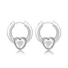 Load image into Gallery viewer, 3W1747 - Imitation Rhodium Brass Earring with Top Grade Crystal in Clear