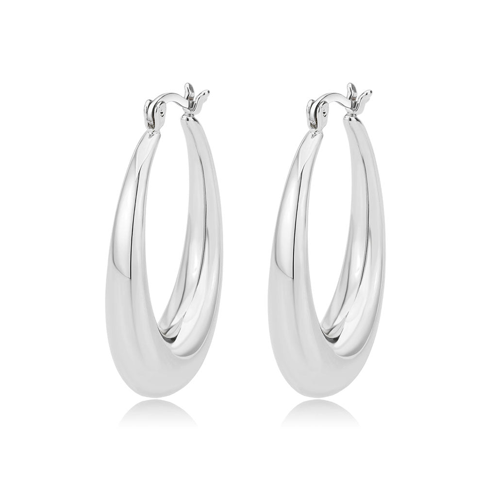 3W1749 - Imitation Rhodium Brass Earring with NoStone in No Stone