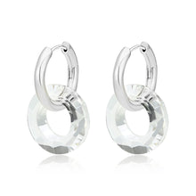 Load image into Gallery viewer, 3W1754 - Imitation Rhodium Brass Earring with Synthetic in Clear