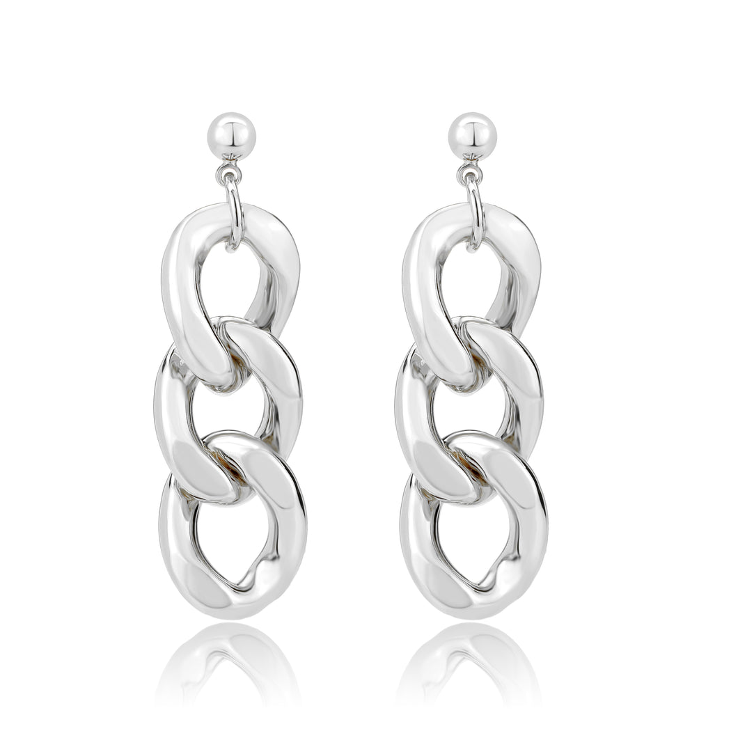 3W1762 - Imitation Rhodium Brass Earring with NoStone in No Stone