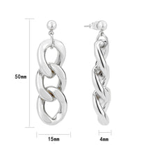 Load image into Gallery viewer, 3W1762 - Imitation Rhodium Brass Earring with NoStone in No Stone