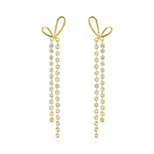 Load image into Gallery viewer, 3W1768G - Flash Gold Brass Earring with Top Grade Crystal in Clear