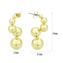 Load image into Gallery viewer, 3W1752G - Flash Gold Brass Earring with NoStone in No Stone