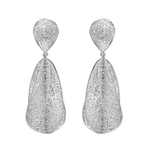 Load image into Gallery viewer, 4W001 - Earring, Brass, Imitation Rhodium , No Stone,