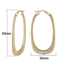 Load image into Gallery viewer, 4W005 - Earring, Brass, Imitation Gold, , No Stone