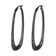 Load image into Gallery viewer, 4W006 - Earring, Brass, TIN Cobalt Black , , No Stone