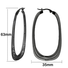 Load image into Gallery viewer, 4W006 - Earring, Brass, TIN Cobalt Black , , No Stone